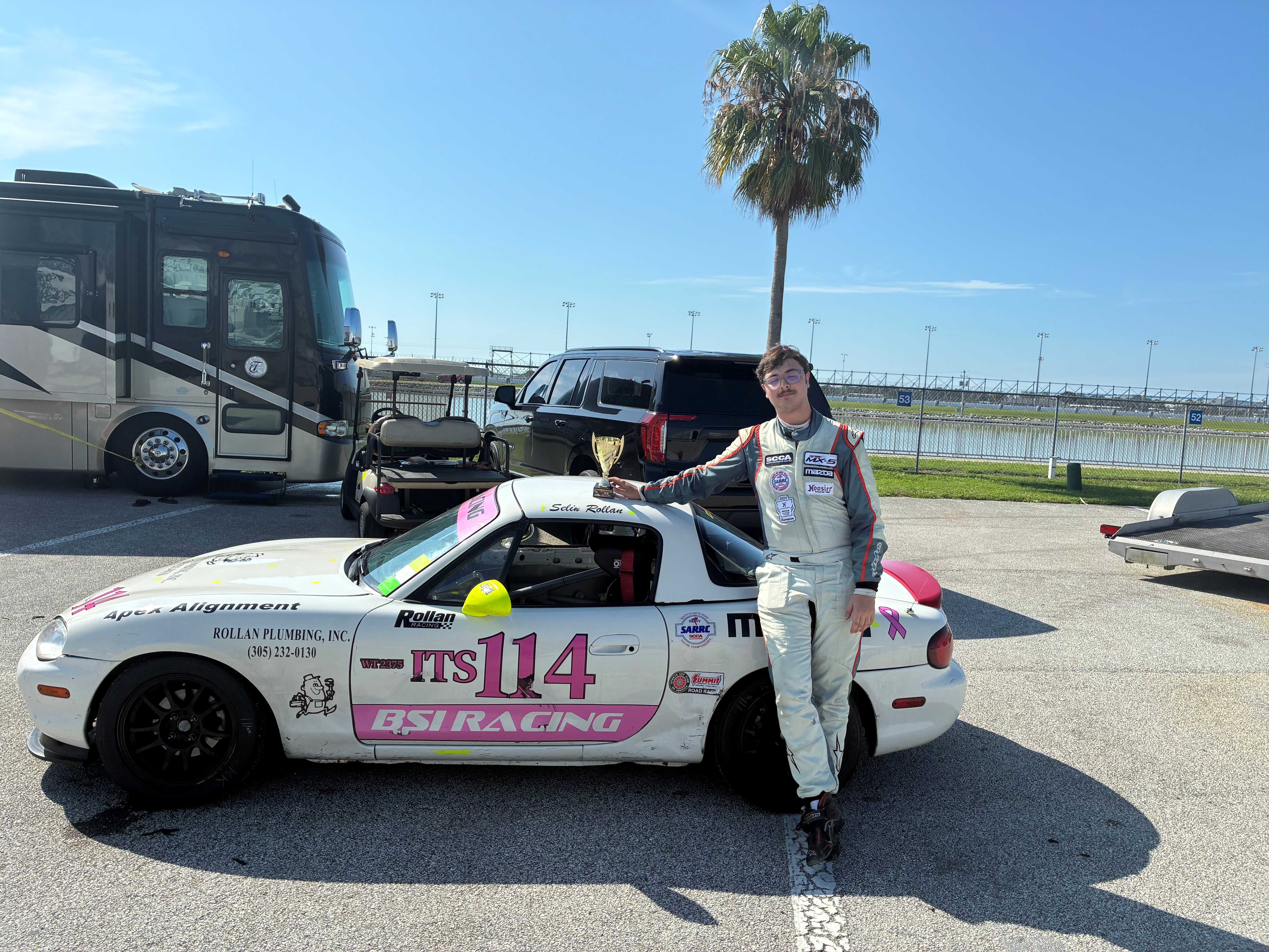 3 races won